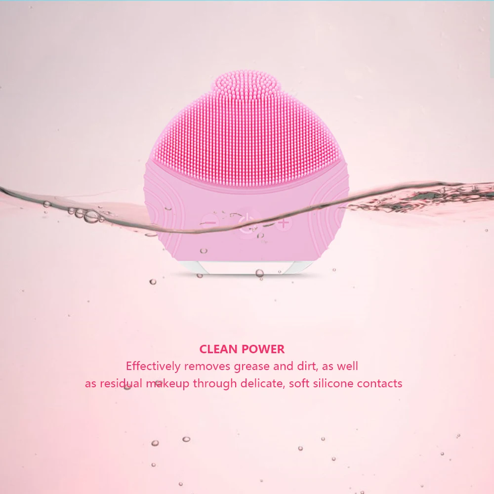 Ультразвуковая электрическая щетка для чистки лица мытья вибрационный