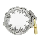 Кольцо на член из нержавеющей стали, 2 ряда зубов, мяч для пениса, Мошонка, Растяжитель веса для CBT задержки эякуляции, БДСМ секс-игрушки для мужчин