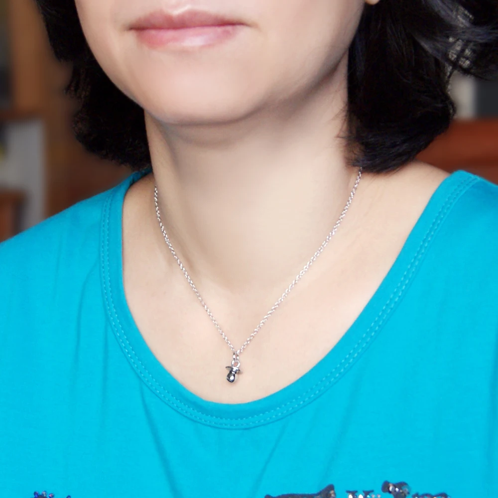 Оптовая продажа модное украшение ожерелье серебряного цвета с подвеской в виде