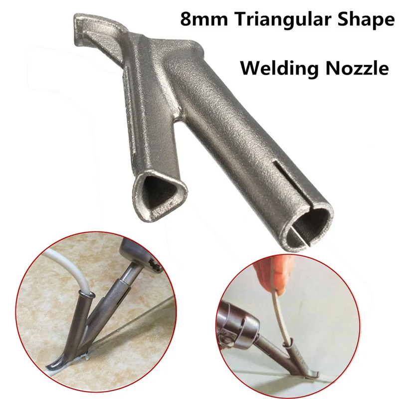 

1pc 8mm Triangle Welding Mouth Nozzles Trilateral Speed Nozzle Tip for Leister Plastic