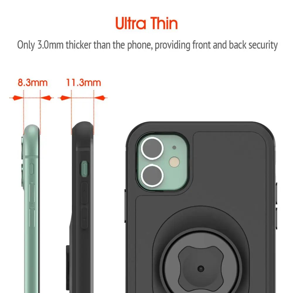 phone case bicycle phone holder with quick mount case for iphone 12 pro max mini se 2020bike mount black free global shipping
