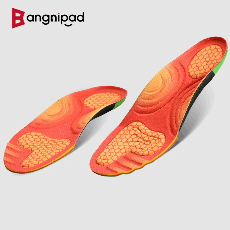 

BANGNIPAD Professional Basketball Volleyball Insoles Sports High Elastic Poron Shoe Pads Shock Absorb Sweat Sole for Men Women
