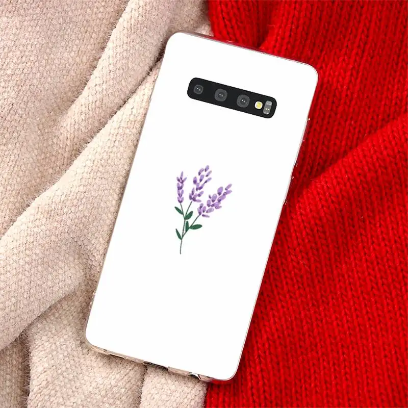 

Real Dried Flowers Phone Case Transparent for Samsung A71 S9 10 20 HUAWEI p30 40 honor 10i 8x xiaomi note 8 Pro 10t 11