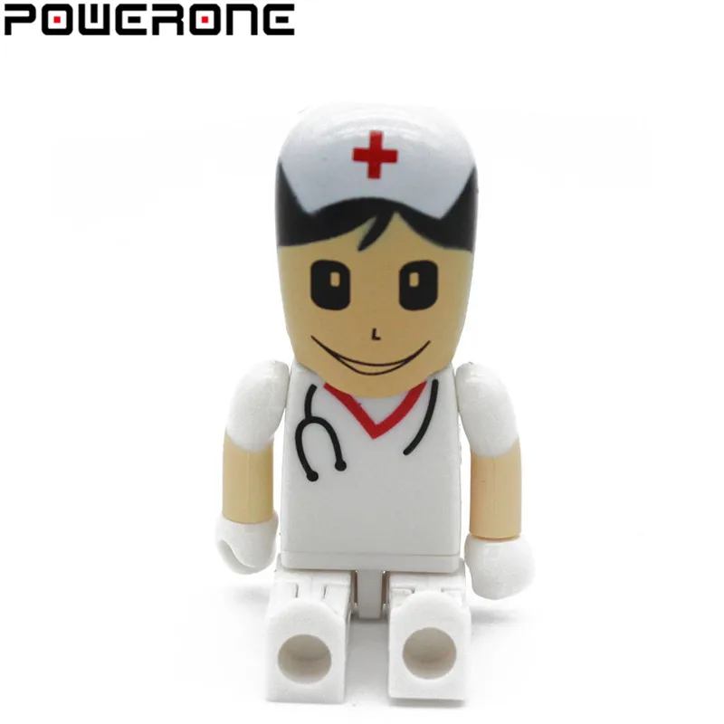 POWERONE Doctor nurse usb flash drive medical pendrive 4GB 8GB 16GB 32GB 64GB memory stick USB 2.0 thumb pen | Компьютеры и офис