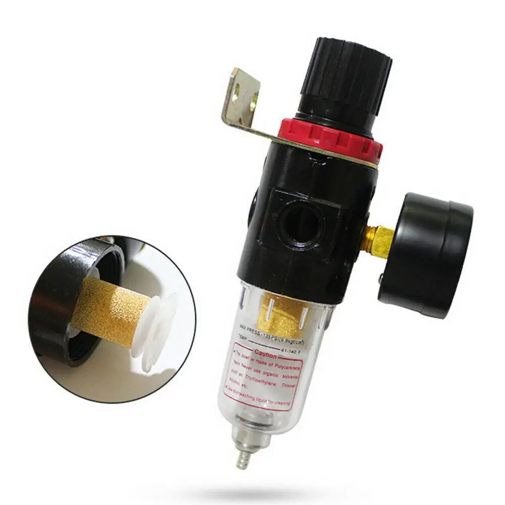 Airbrush Compressor AFC2000 AIR PRESSURE REGULATOR Gauge Water Oil Trap Moisture Filter AFR-2000 Separator |
