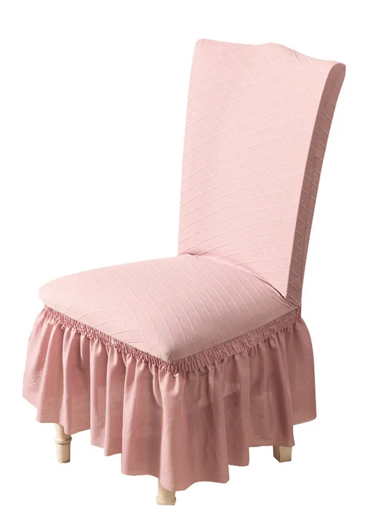 

decorative elastic chair cover jacquard cloth one piece chair cover dustproof