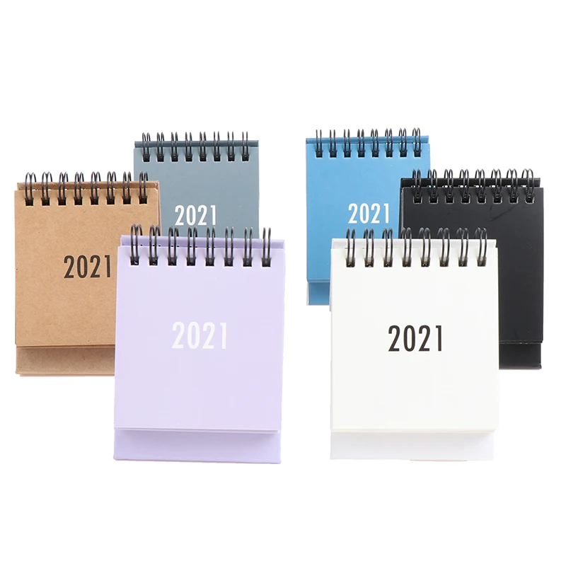 

2021 Mini Portable Desk Calendar DIY Desk Calendars Daily Schedule Planner from this month to 2021.12