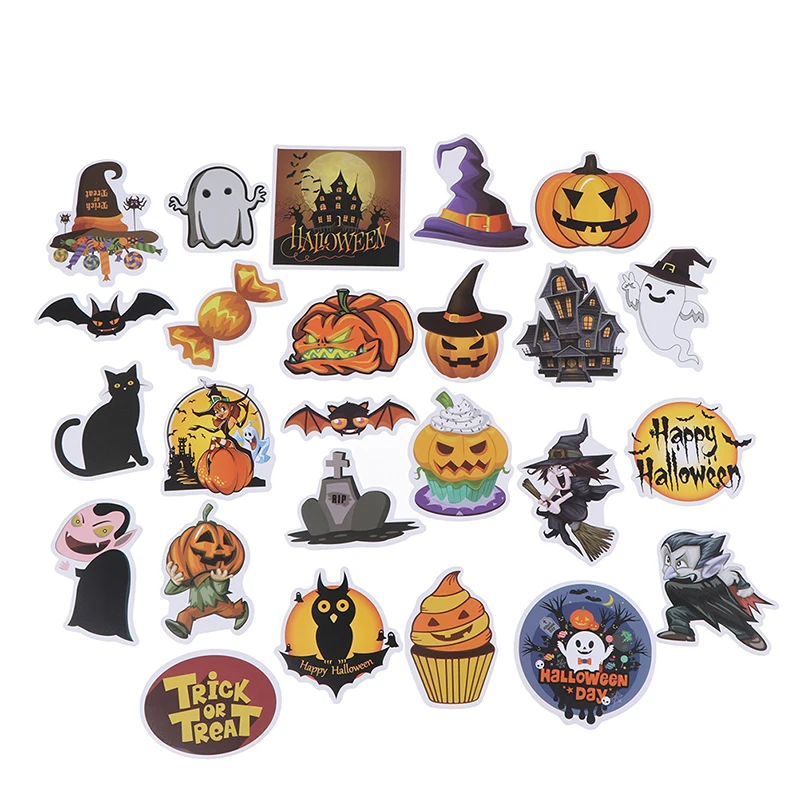 

25 шт., декоративные наклейки на Хэллоуин, для скрапбукинга