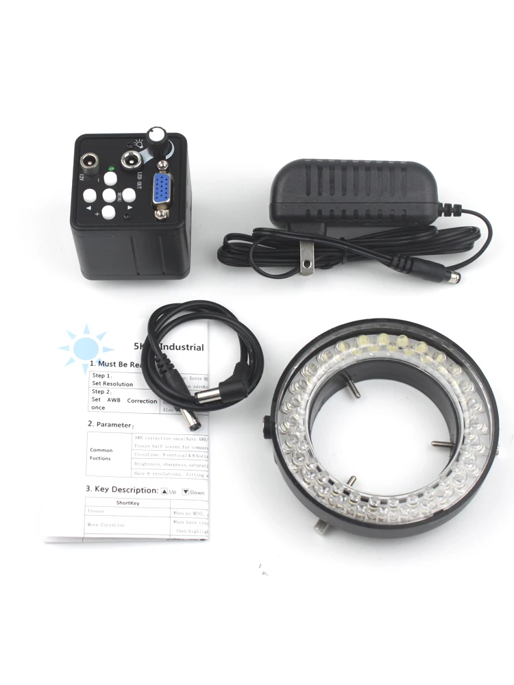 Монокулярный микроскоп VGA комплект цифровой камеры 13 МП с настраиваемым