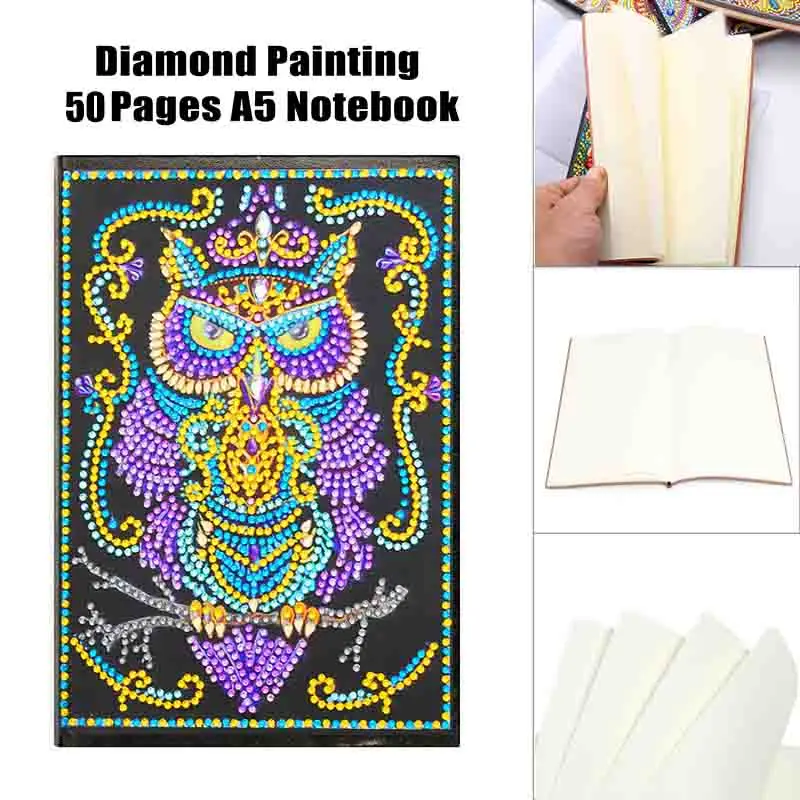 ZSSTEE 5d Diy алмазная живопись Блокнот Дневник Книга бабочка Павлин Единорог Мандала