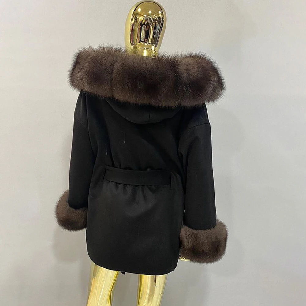 женская зимнея куртка Поддержка оптовых закупок Женское шерстяное пальто FUREALUX