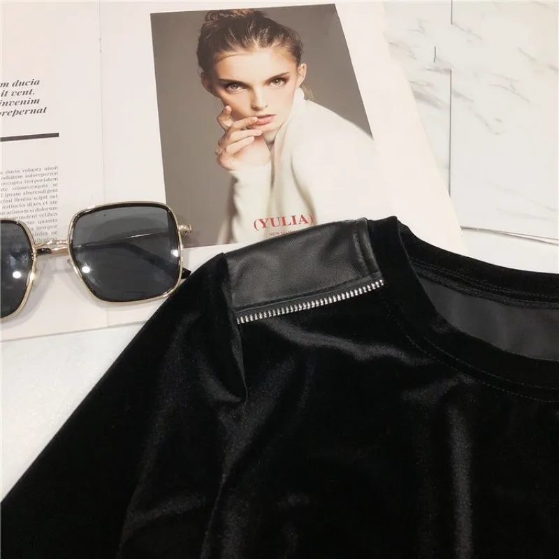 Женское платье с длинным рукавом пуловер футболки для женщин эластичные шорты