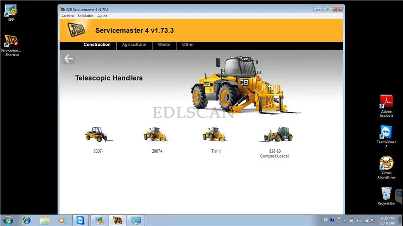 EDLSCAN сервис 4 CF19 ноутбук для JCB электронный сервисный Инструмент JCB сельскохозяйственная строительная машина диагностический сканер
