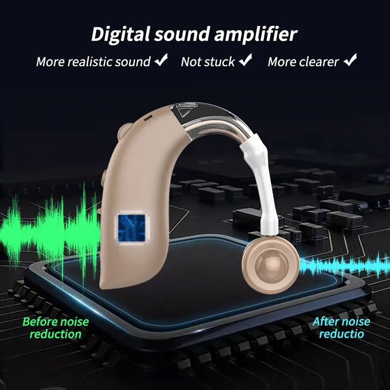 Bluetooth слуховой аппарат громкоговоритель для глухих голосов мини перезаряжаемый