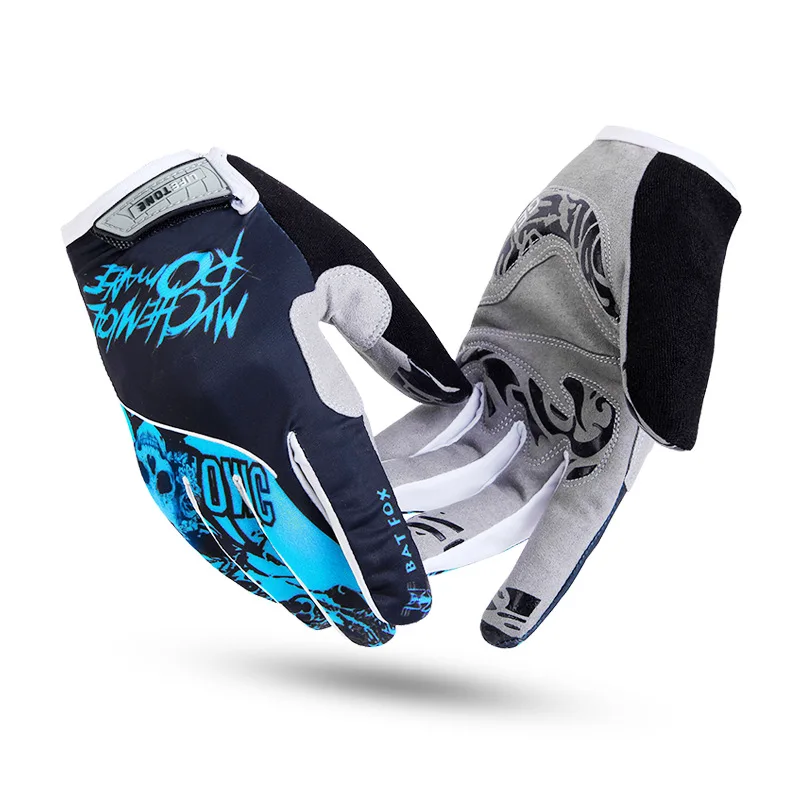 Перчатки BATFOX с закрытыми пальцами для мужчин и женщин нейлоновые велосипедные