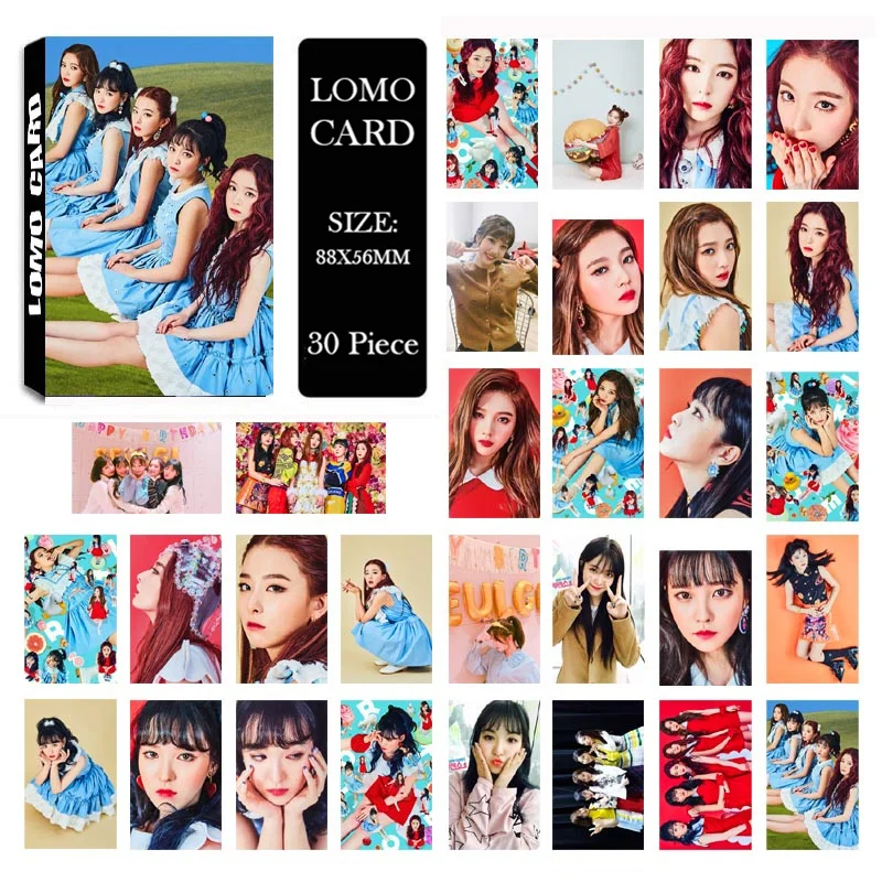 

KPOP Red Velvet BAD BOY Album LOMO Cards K-POP New Fashion Self Made Paper Photo Card HD Photocard