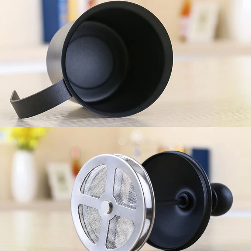 

800Ml Stainless Steel Double Mesh Milk Creamer Foamer Manual Milk Frother for Foam Cappuccino Latte Coffee Coffee Tool