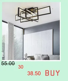 Chandelierrec чердак люстры черный/белый Железный корпус бар гостиная низкие потолки СВЕТОДИОДНЫЙ Потолок люстры светильники
