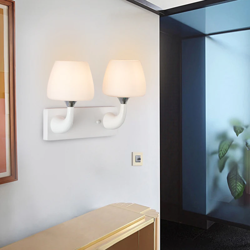 

Nordic Wall Lamp Led Outdoor Indoor Up Down White Modern For Home Stairs Bedroom Bedside Bathroom Light