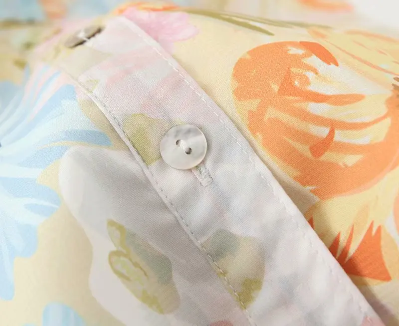 Винтажное летнее платье Bazaleas с коротким рукавом женское на пуговицах в стиле