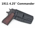 Внутренний пояс Kydex, кобура для Kimber Colt Ruger Спрингфилд Телец 1911 4,25 дюйма, приложение Commander, скрытая переноска IWB