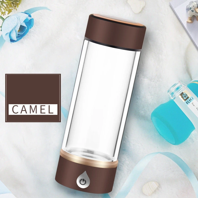 Camel SPE/PEM водородный генератор воды бутылка с ионизатором воды очиститель воды фильтр для воды отдельный H2 и O2 Высокая чистая водородная бутылка - Цвет: Camel