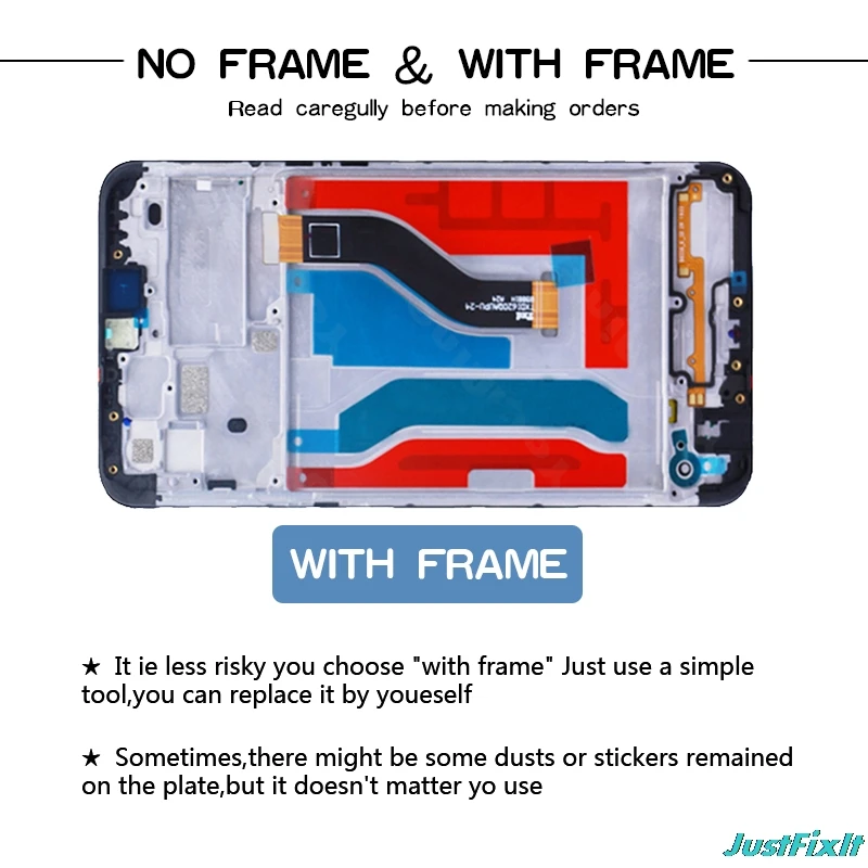 100% TESTED For Samsung galaxy A10s lcd Digitizer A107/DS A107F A107FD A107M Display with frame Touch Screen | Мобильные телефоны и