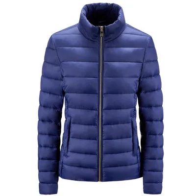 conventional winter New warm cold-proof, and wind-proof down cotton-padded women's jacket jacket with standing collar and slim c