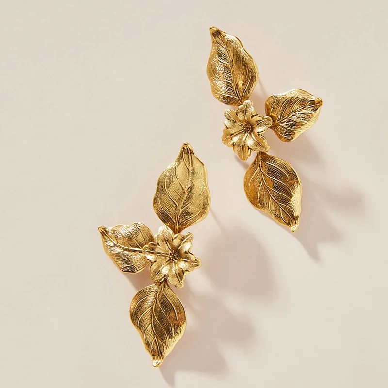 Серьги-гвоздики в богемном стиле женские однотонные геометрические ювелирные