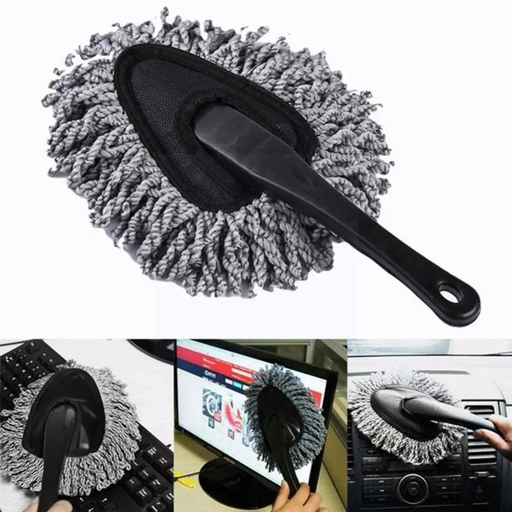 

Car Dust Mop Car Wash Microfiber Cleaning Brush Dusting Tool Duster Home Cleaning Used For Waxing Washing Dust Thick Durabl D4M9