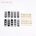 Стеклянный объектив задней камеры для TECNO A56 CD7 CD8 K7J KB7 KD7 LC6 P36, 10 шт., стекло для объектива камеры + наклейка, замена, ремонт