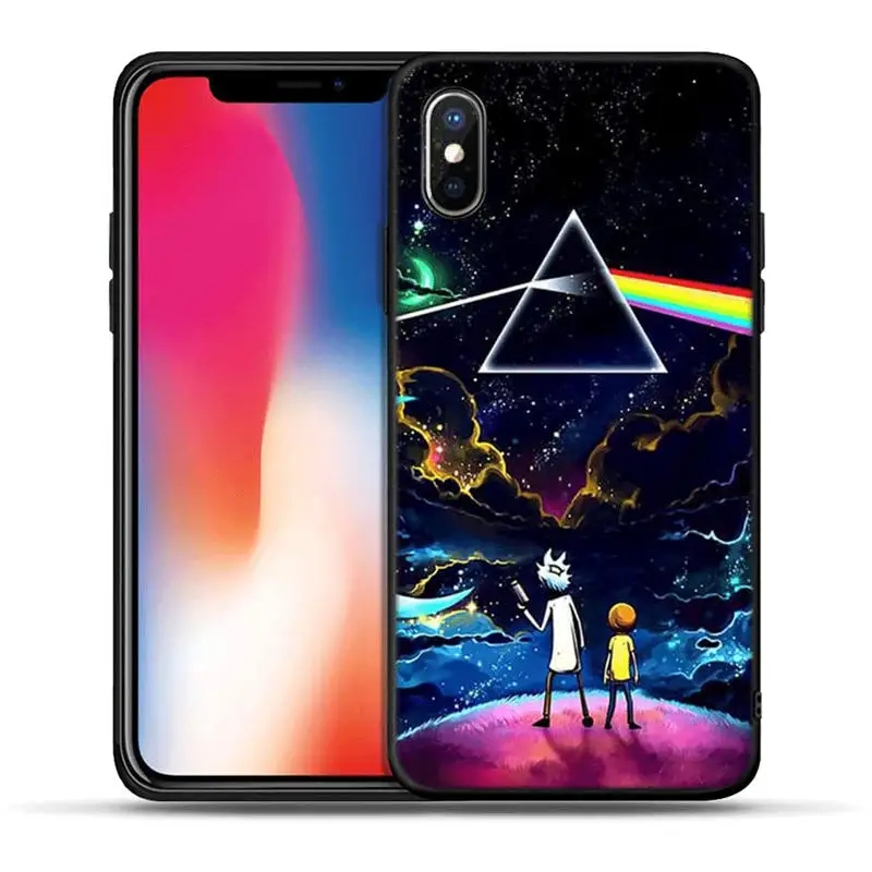 Аниме Рик и Морти мультфильм чехол для телефона аниме для iPhone 5S, SE 6 6s 7 8 plus Мягкий ТПУ силиконовый чехол для iPhone X XR XS MAX чехол
