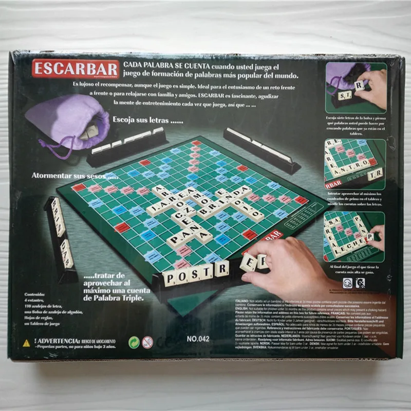 Качественные испанские скраббл игры настольная игра для правописания Crossword