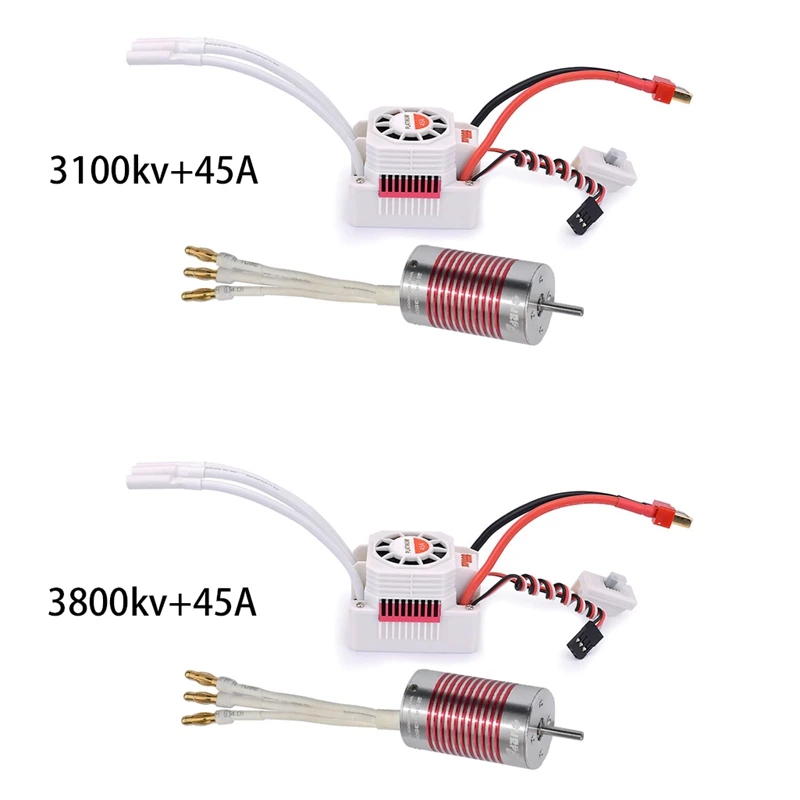 

SURPASS HOBBY Platinum Waterproof 4 Poles 2845 Motor + 45A Electronic Speed Controller for 1/12 1/14 RC Car