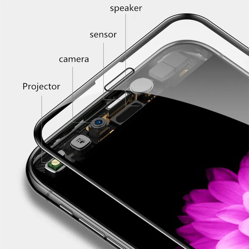100D защитное закаленное стекло для iPhone 6, 6s, 7, 8 Plus, X Защитное стекло для экрана с мягким краем, изогнутое на iPhone 11 PRO, XR, XS MAX