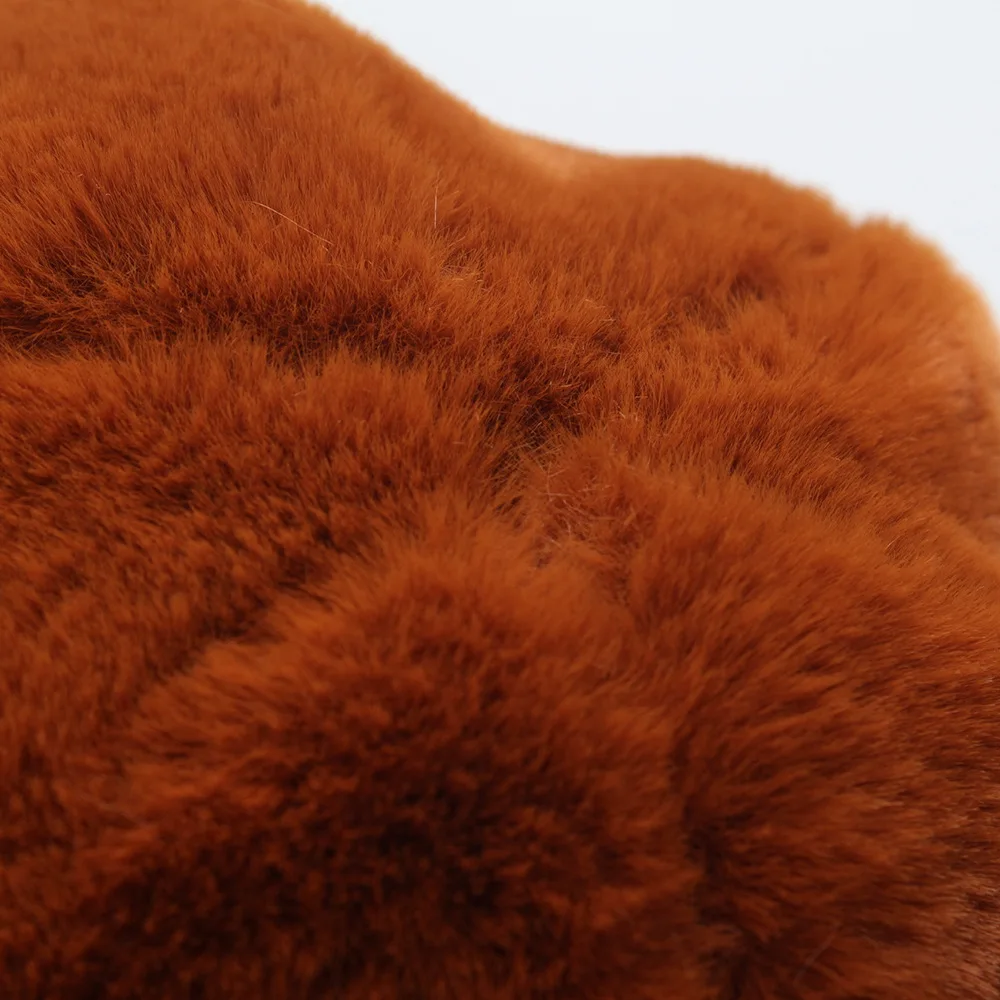 Женский берет Homme однотонный с кроличьей шерстью зимняя теплая шапка 2019|Женские