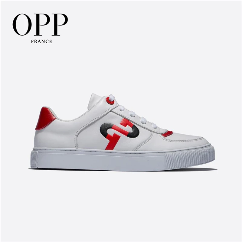 OPP мужская обувь модная повседневная Мужская молодежная Белая удобная с круглым