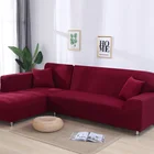 Однотонные Чехлы для угловых диванов, чехлы для кушетки, эластичный материал, защита дивана для домашних животных, шезлонг, чехол L-образной формы для дивана, стула