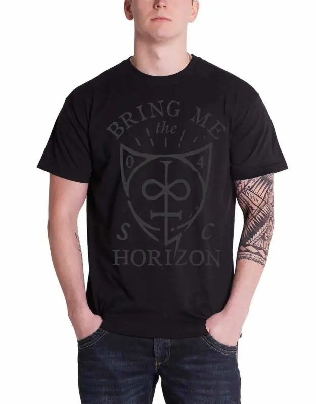 Bring Me The Horizon Shield band Логотип официальная Мужская Новая Черная Футболка размер S |
