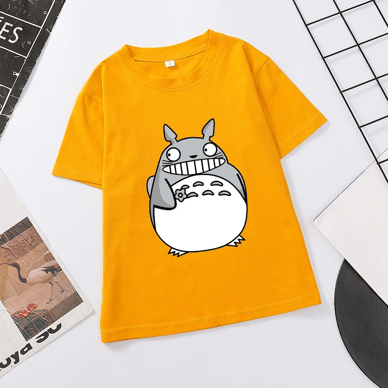 

Totoro Printed Clothes Baby Boys And Girls Summer Cotton T-Shirt Kids Unisex Short Sleeve Casual Harajuku Kawaii Cartoon T Shirt