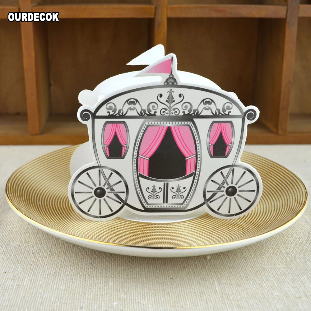 100 шт. миниатюрная Подарочная коробка для конфет из бумаги в виде каретки