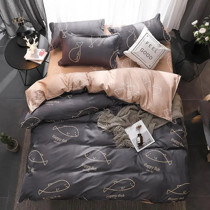 57 Серый Кит домашние постельные принадлежности чистые постельное белье близнец