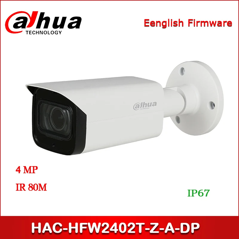 Dahua HAC HFW2402T Z A DP 4 МП Starlight + HDCVI IR Bullet камера 3 7 11 мм Моторизованный объектив
