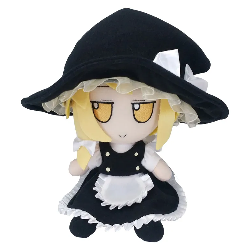 

New Hot Original Anime Cartoon Cute Cosplay TouHou Project Kirisame Marisa Plush Toy Doll Slimited Edition Gift 22cm