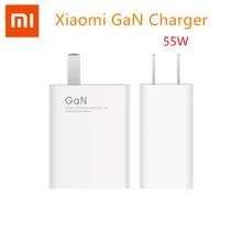 Original Xiaomi Charger Gallium Nitride GaN Mobile Phone Fast Charge Laptop Charger Type-C Cable 55W Lightweight Portable