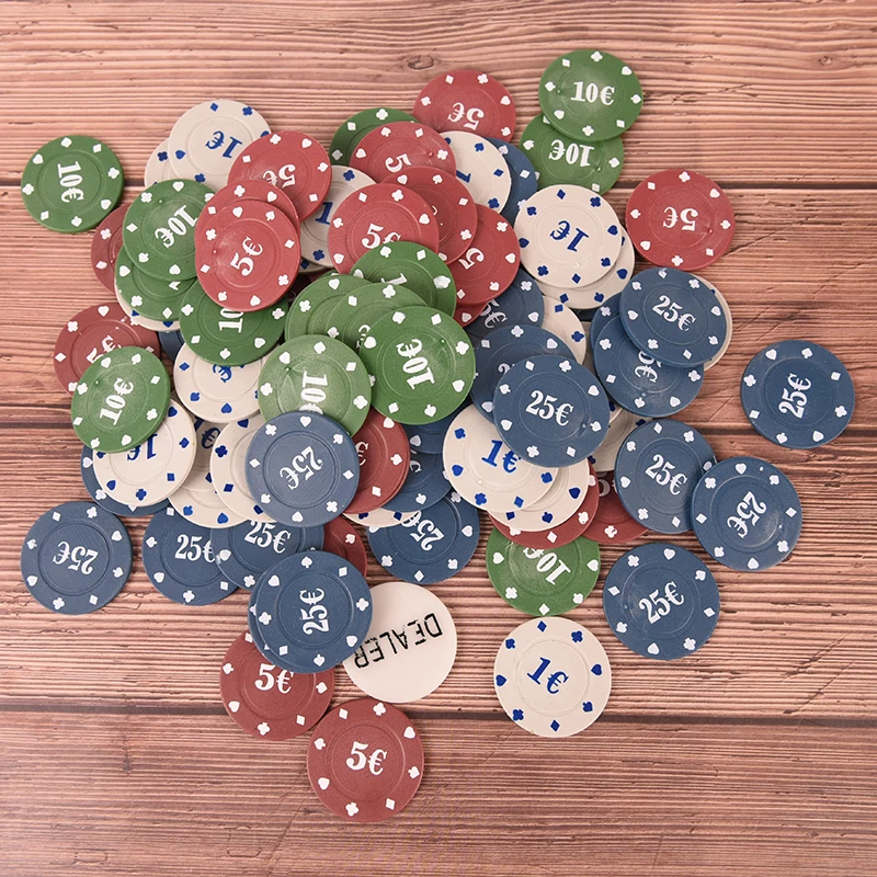 100 шт покерный чип 4 номинал Набор для Техасского холдем блэкджек Рулетка набор