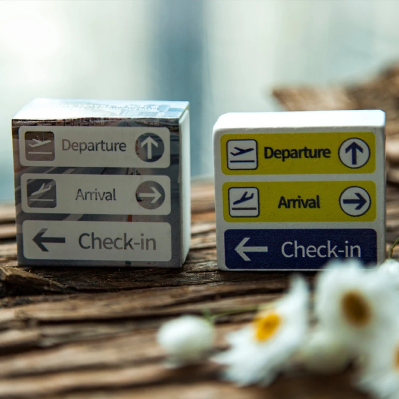 Винтажные дорожные серии метки для оформления билета Штампы деревянные и