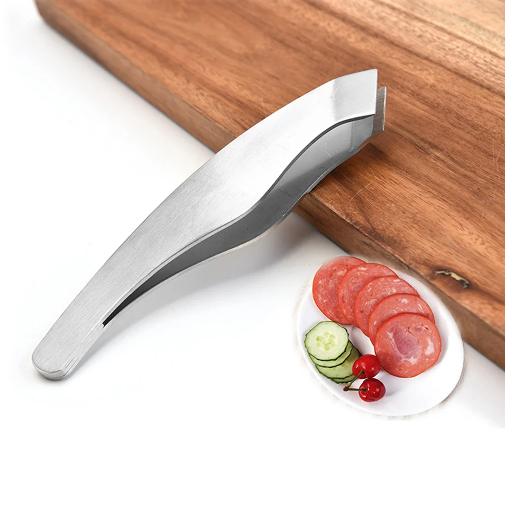 

Stainless Steel Fish Bone Feather Hair Removal Tool Angled Ham Kitchen Plier