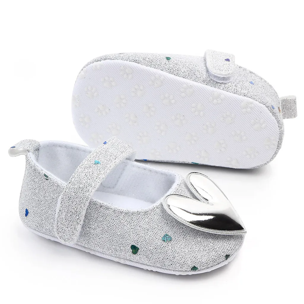 

Christmas 2021 Baby Undefined Infant Girls Indoor Soft-soled Heart-shaped Princess Shoes Baby Walking Shoes Girl Boys Kids Shoes