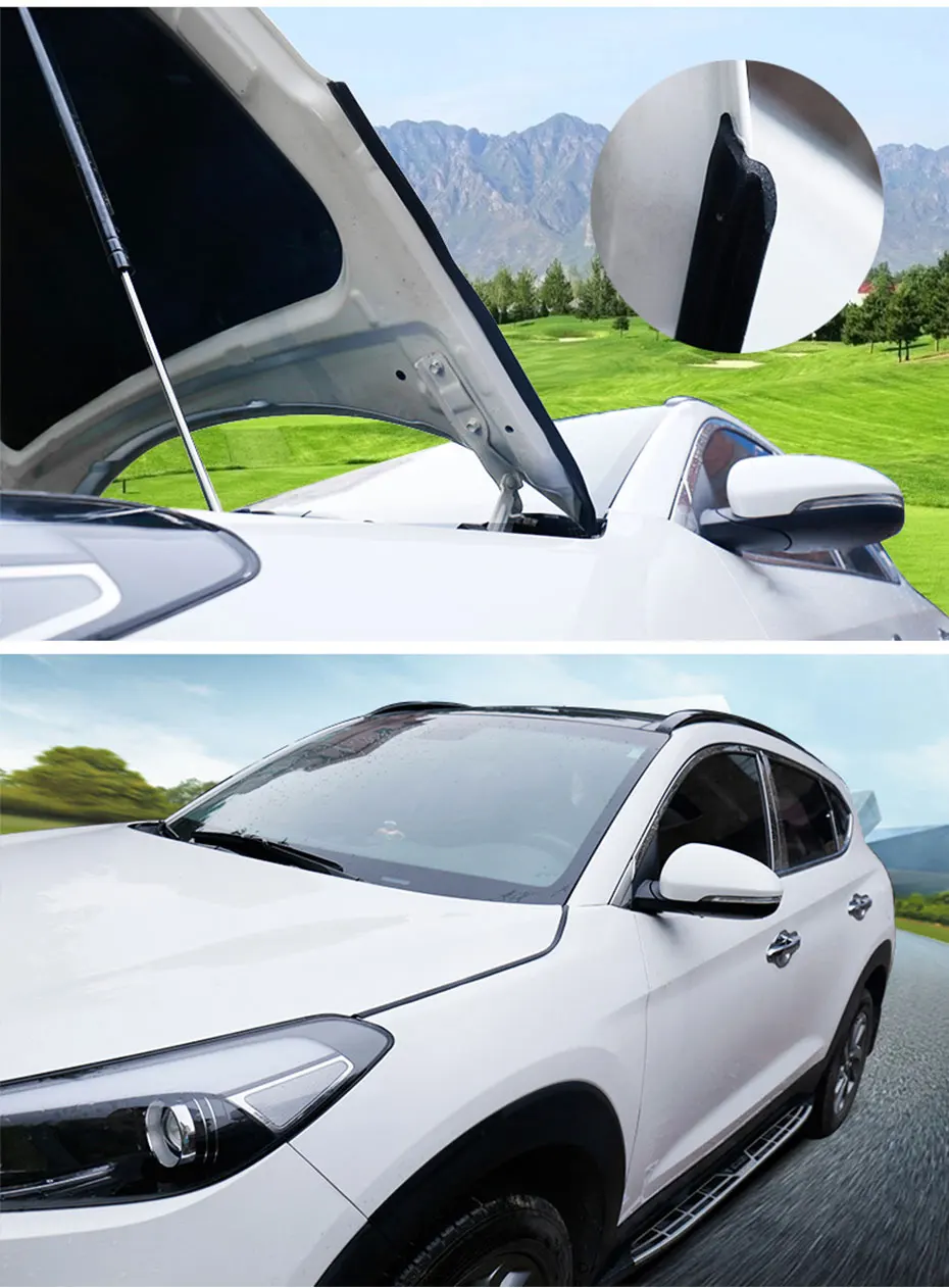 

Car Sticker Hood Sealing Stripe Waterproof Dustproof Rubber Hood Gap Filler Noise Insulation Universal Auto Seal Strip Car Goods